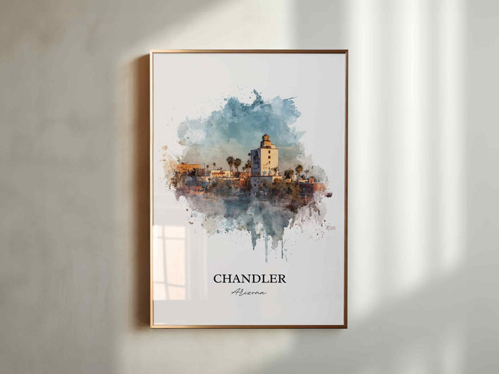 Chandler, Arizona – Watercolor Art Print