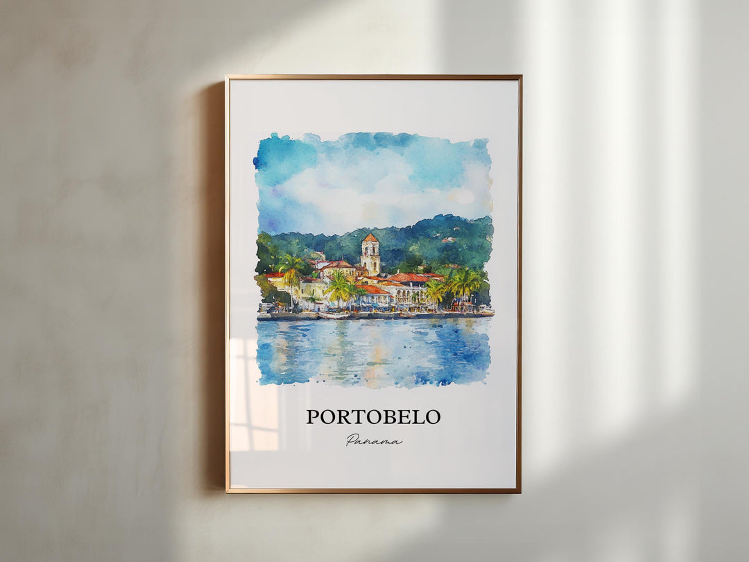 Portobelo, Panama – Watercolor Art Print