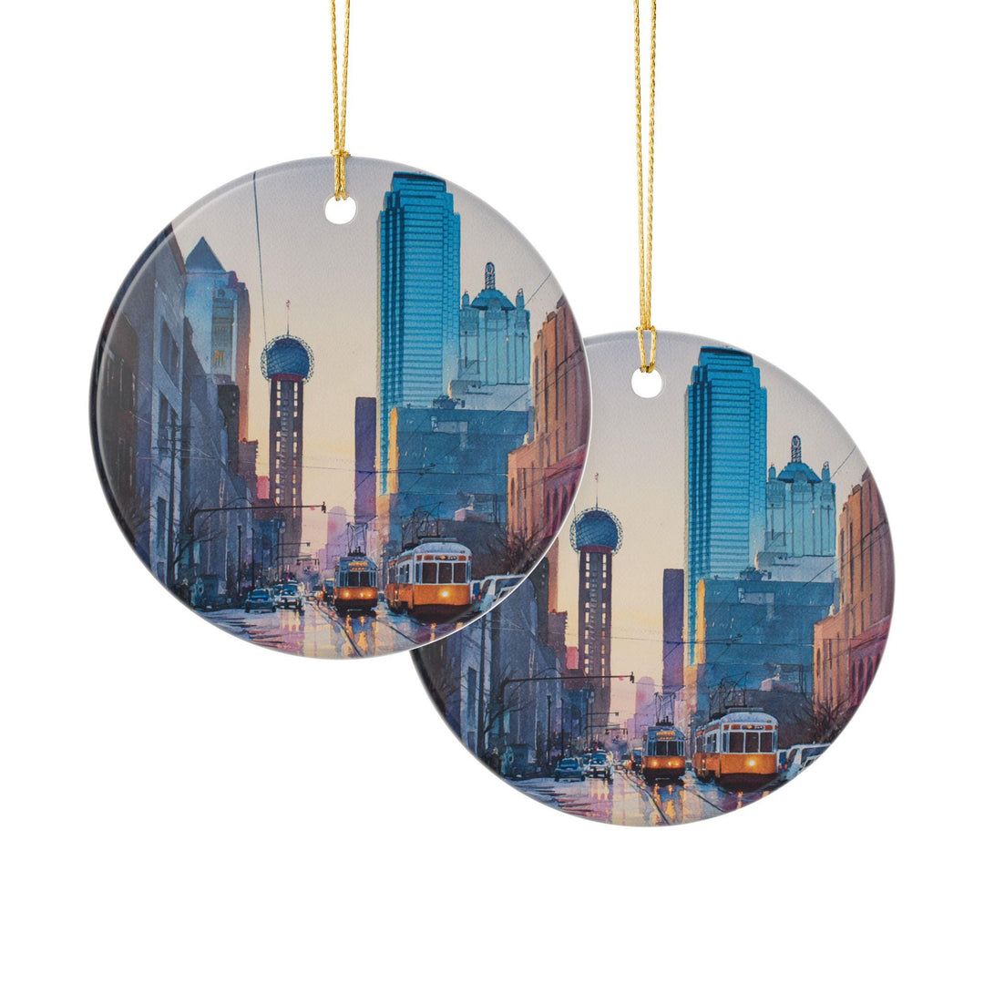 Dallas TX Ornament: Unique Dallas Souvenir, Dallas Texas Xmas Decor, and Authentic Dallas Texas Gift
