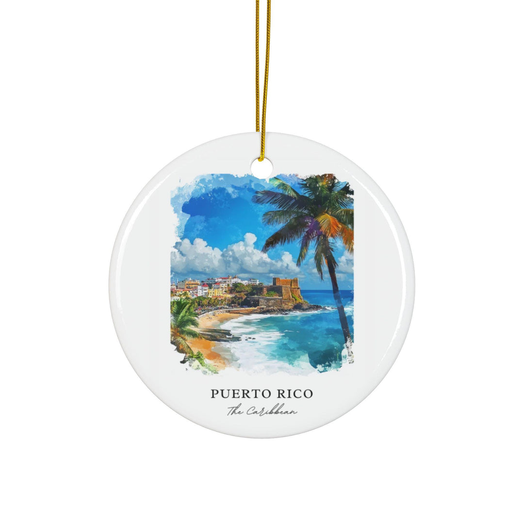 Puerto Rico Ornament: Unique Puerto Rico Souvenir, Puerto Rico Xmas Decor, and Authentic Puerto Rico Gift