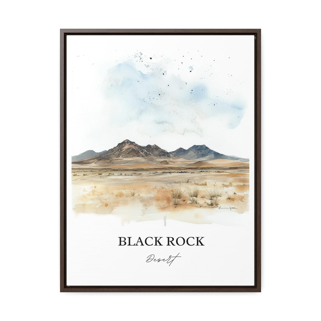 Black Rock Desert Wall Art, Nevada Print, Nevada Watercolor Art, Black Rock Desert Gift, Travel Print, Travel Poster, Housewarming Gift