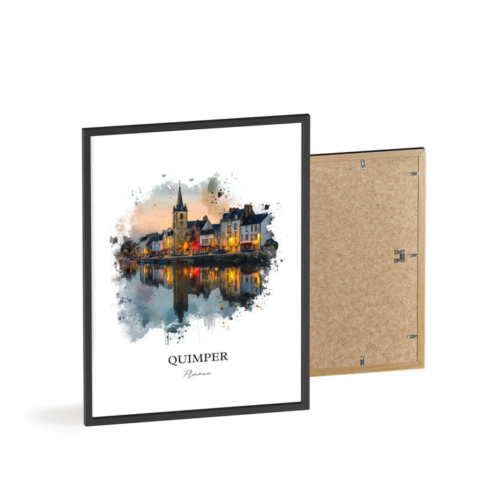 Quimper, France – Watercolor Art Print