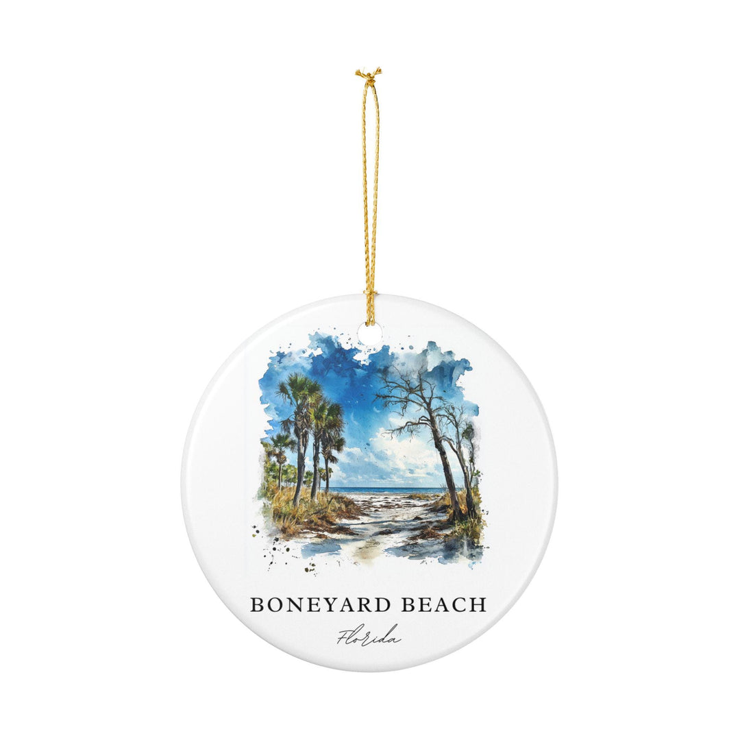Boneyard Beach Ornament: Unique Boneyard Beach Souvenir, Florida Xmas Decor, and Authentic Boneyard Beach FL Gift