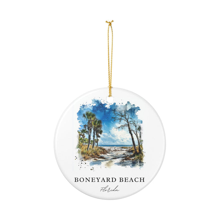 Boneyard Beach Ornament: Unique Boneyard Beach Souvenir, Florida Xmas Decor, and Authentic Boneyard Beach FL Gift