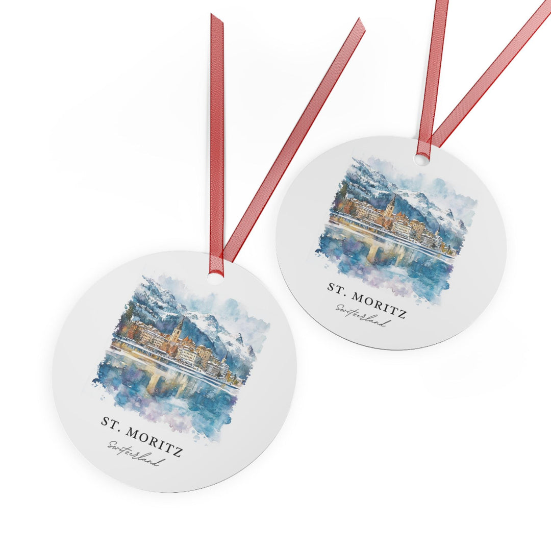 St Moritz Ornament: St Moritz Unique Souvenir, Switzerland Xmas Decor, and Authentic Engadin Valley Gift