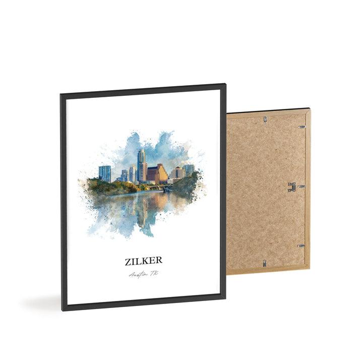Zilker, Austin TX – Watercolor Art Print