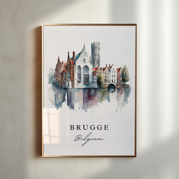 Brugge Wall Art - Belgium Print