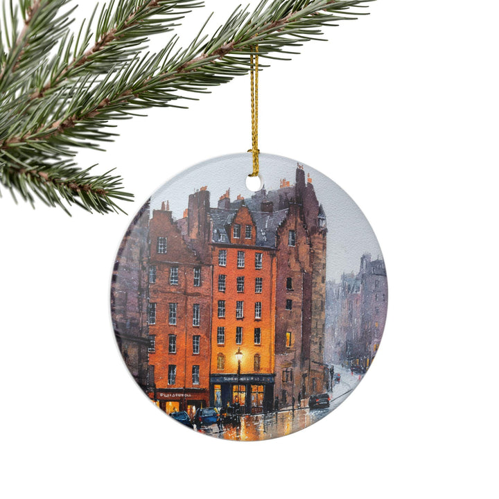 Edinburgh Ornament: Unique Edinburgh Scotland Souvenir, Scotland Xmas Decor, and Authentic Edinburgh Gift