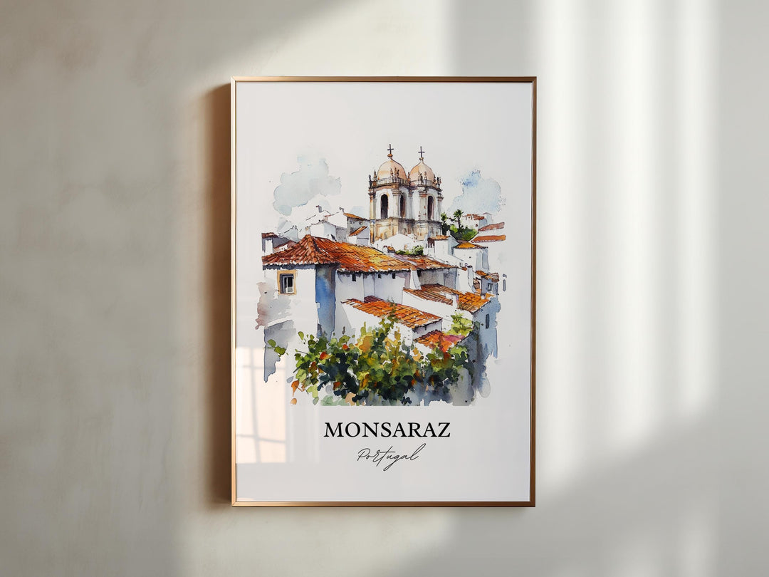 Monsaraz, Portugal – Watercolor Art Print