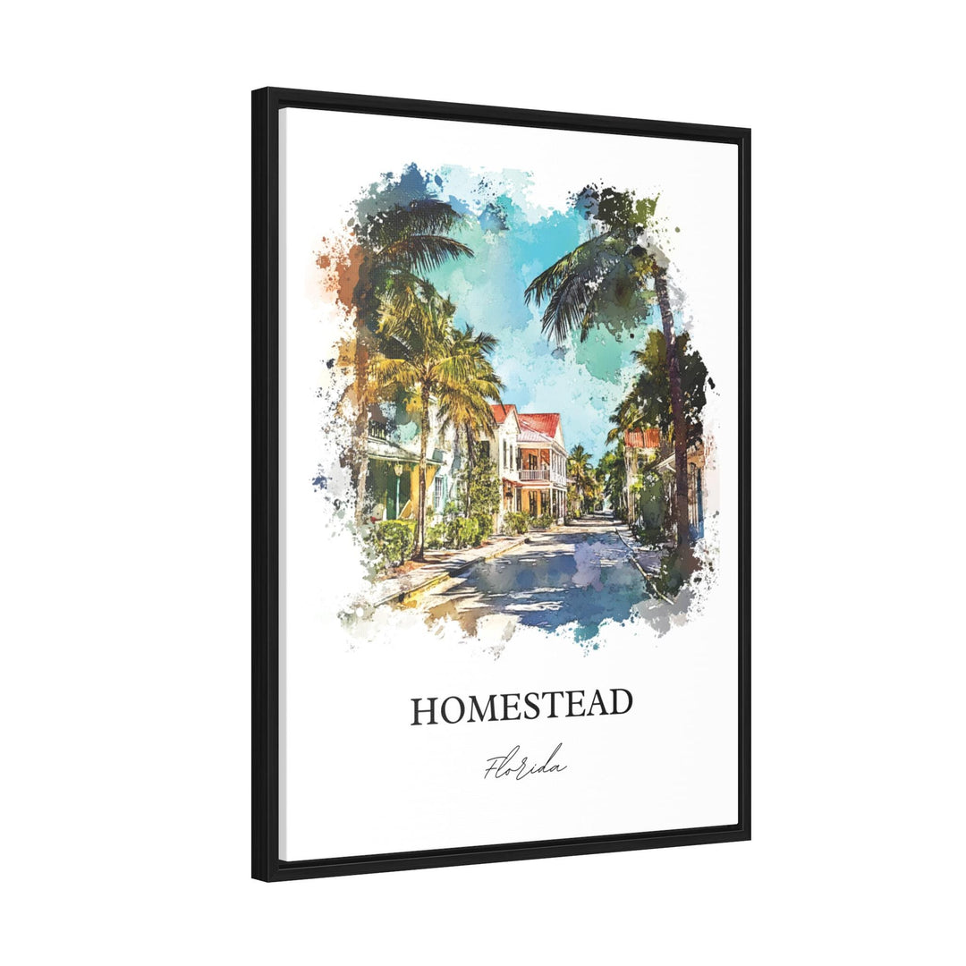 Homestead, Florida, USA – Watercolor Art Print