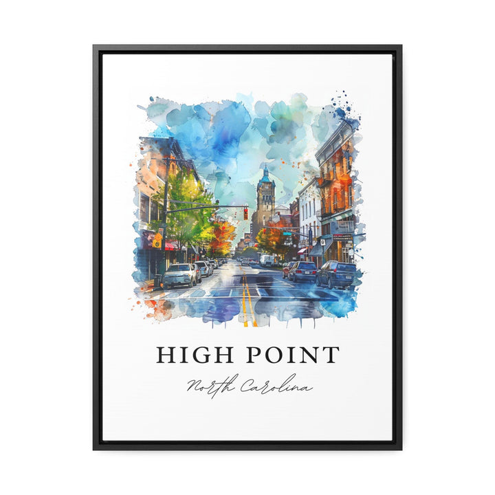 High Point NC Wall Art, High Point Print, High Point Watercolor Art, High Point Gift,