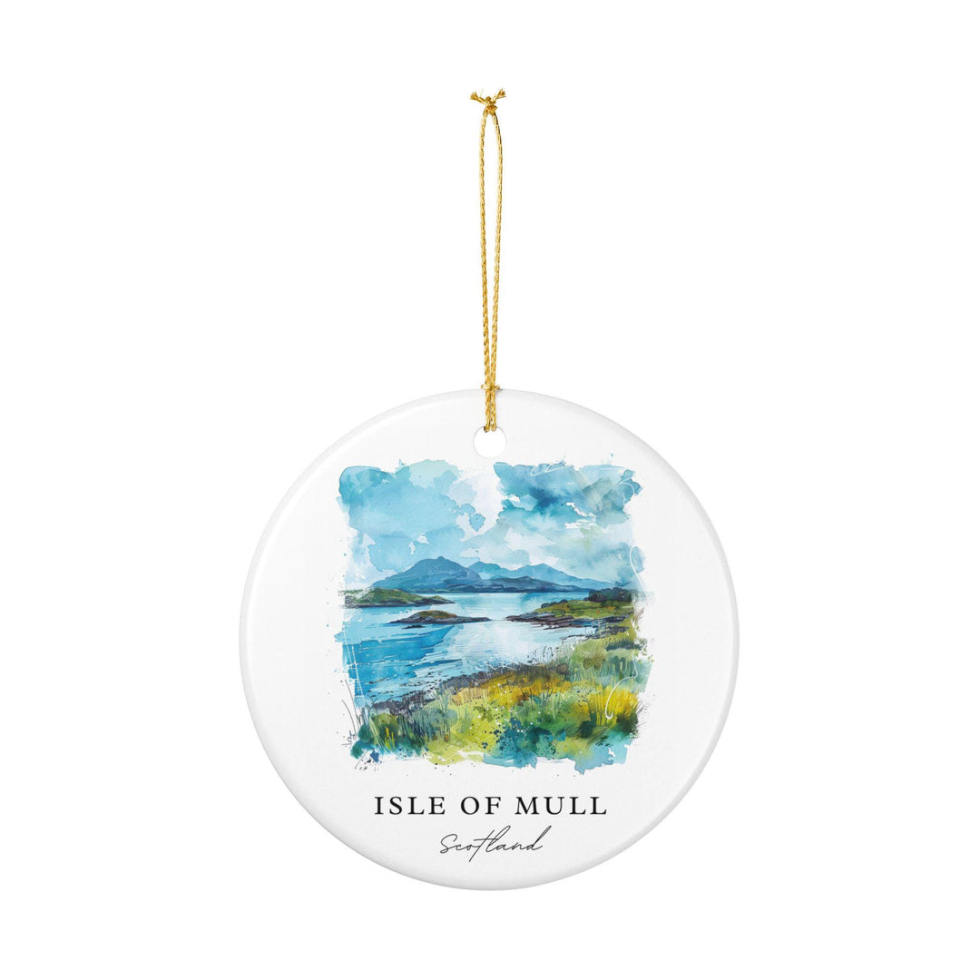 Isle of Mull Ornament: Unique Isle of Mull Souvenir, Isle of Mull Scotland Xmas Decor, and Authentic Scotland Gift