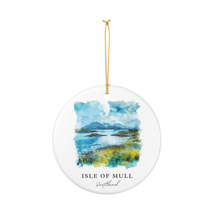 Isle of Mull Ornament: Unique Isle of Mull Souvenir, Isle of Mull Scotland Xmas Decor, and Authentic Scotland Gift