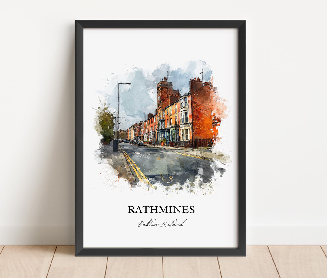 Rathmines, Ireland – Watercolor Art Print