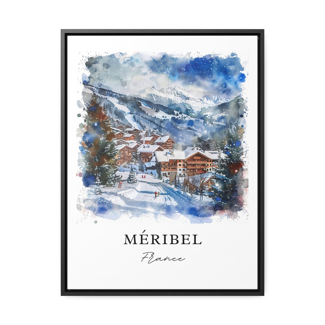 Meribel France Wall Art, Meribel France Print, Tarentaise Valley, Meribel French Alps Gift,