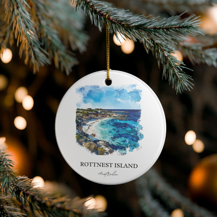 Rottnest Island Ornament: Unique Australia Souvenir, Rottnest Island Xmas Decor, and Authentic Rottnest Island Gift