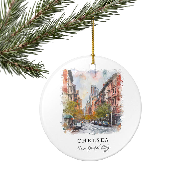 Chelsea NYC Ornament: Unique Chelsea Souvenir, Chelsea Manhattan Xmas Decor, and Authentic Manhattan Gift