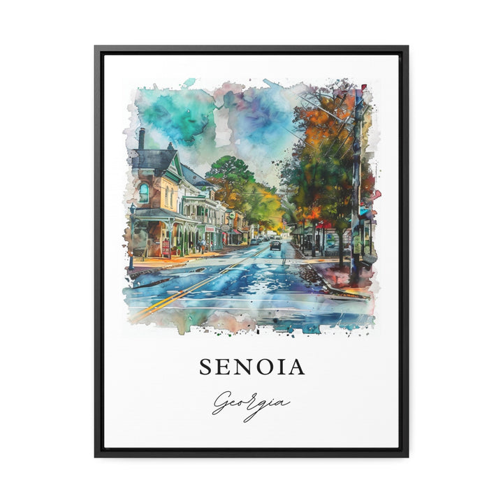 Senoia Georgia Wall Art, Senoia Print, Senoia Watercolor Art, Coweta County GA Gift,