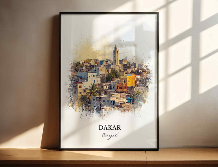 Dakar, Senegal – Watercolor Art Print