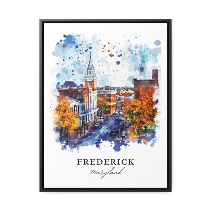 Frederick MD Wall Art, Frederick Print, Frederick Maryland Watercolor Art, Frederick Gift, Housewarming Gift