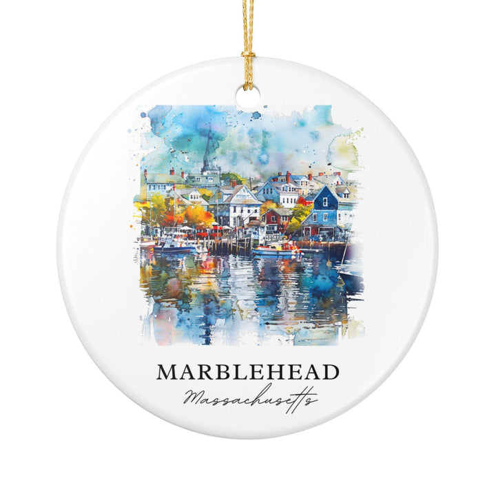 Marblehead Ornament: Unique Marblehead MA Souvenir, Massachusetts Xmas Decor, and Authentic Marblehead Gift