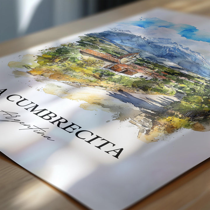 La Cumbrecita, Argentina – Watercolor Art Print