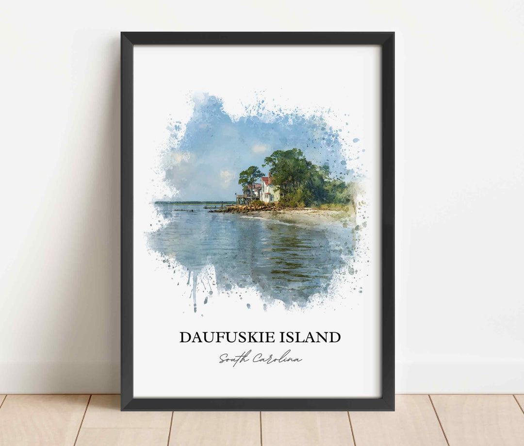 Daufuskie Island, SC – Watercolor Art Print