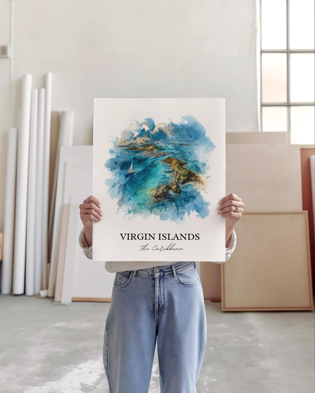 Virgin Islands Wall Art, Caribbean Prints, US Virgin Islands Artwork, Virgin Islands Gift, Travel Print, Travel Poster, Housewarming Gift