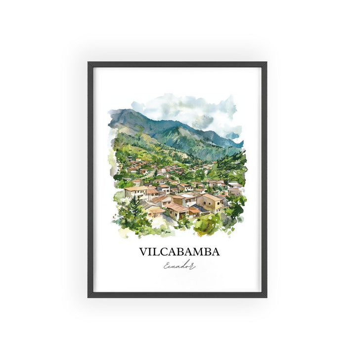 Vilcabamba, Ecuador – Watercolor Art Print