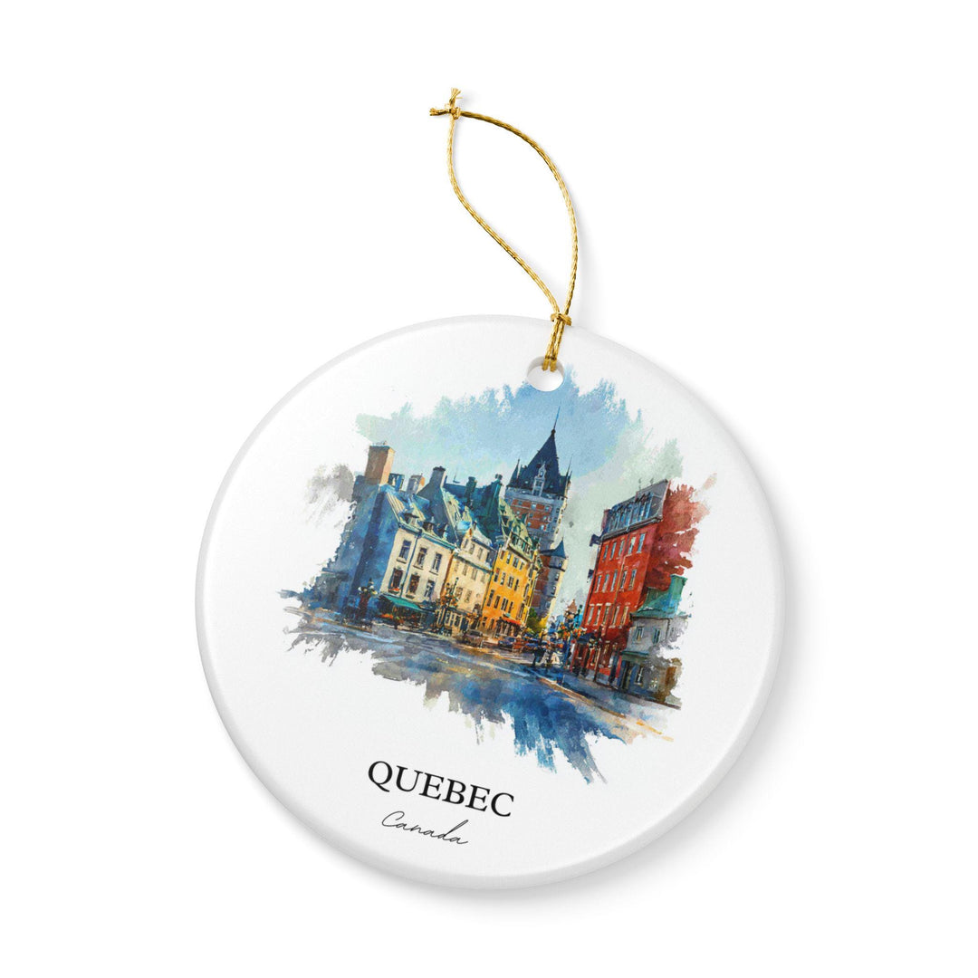 Quebec Canada Ornament: Unique Quebec City Souvenir, Quebec Xmas Decor, and Authentic Quebec Canada Gift