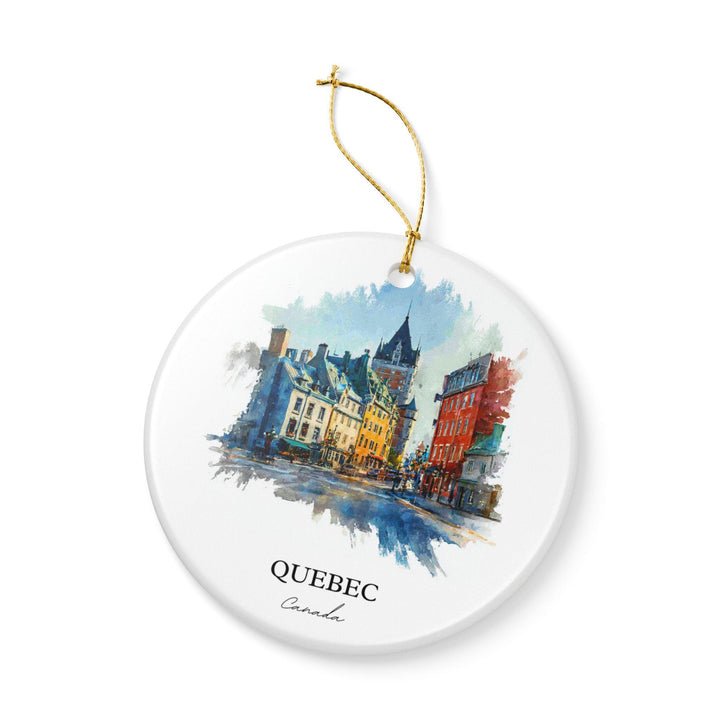 Quebec Canada Ornament: Unique Quebec City Souvenir, Quebec Xmas Decor, and Authentic Quebec Canada Gift