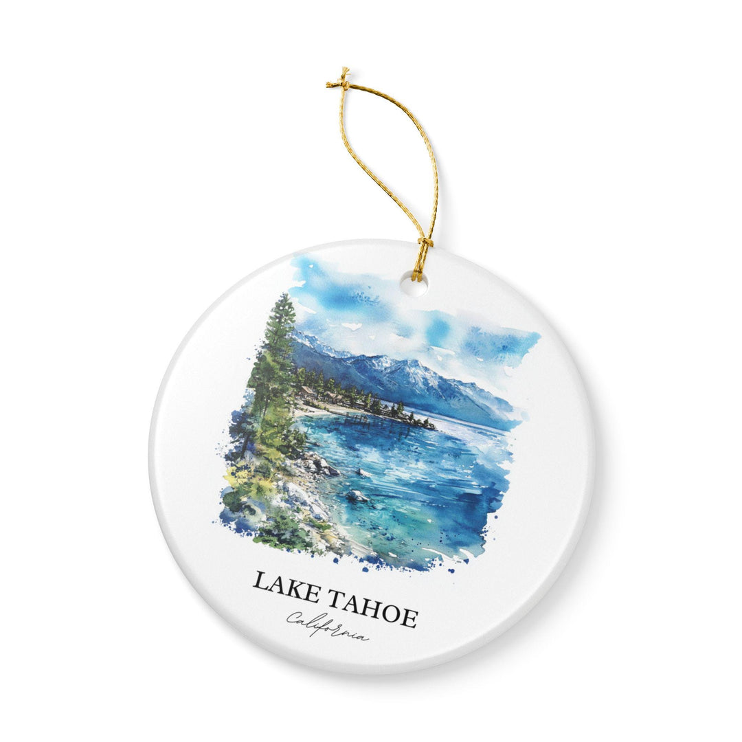 Lake Tahoe Ornament: Unique Lake Tahoe Souvenir, Tahoe Xmas Decor, and Authentic Lake Tahoe California Gift