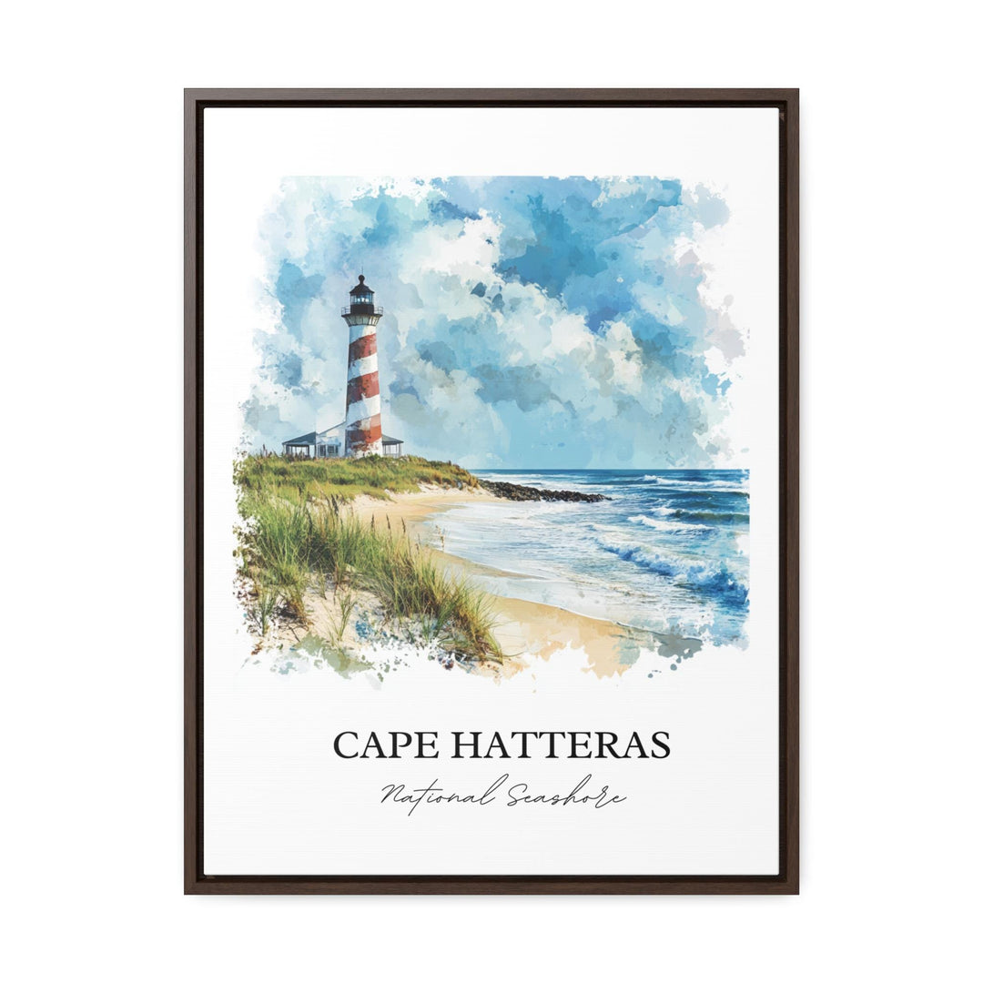 Cape Hatteras Wall Art, Hatteras Island Print, Cape Hatteras Watercolor, Cape Hatteras Gift, Travel Print, Travel Poster, Housewarming Gift