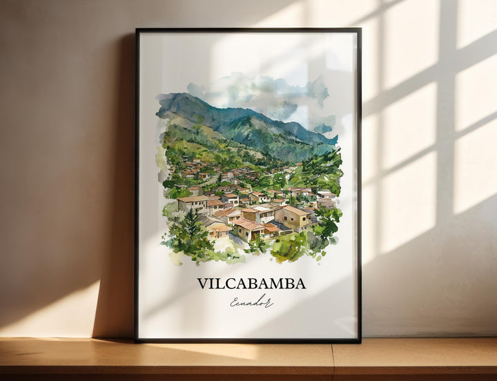 Vilcabamba, Ecuador – Watercolor Art Print