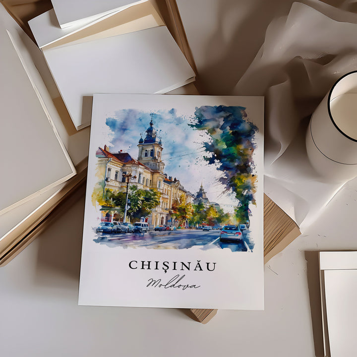 Chisinau wall art - Moldova, Chisinau print, Chisinau Wedding gift, Moldova Birthday present, Custom Text, Perfect Gift