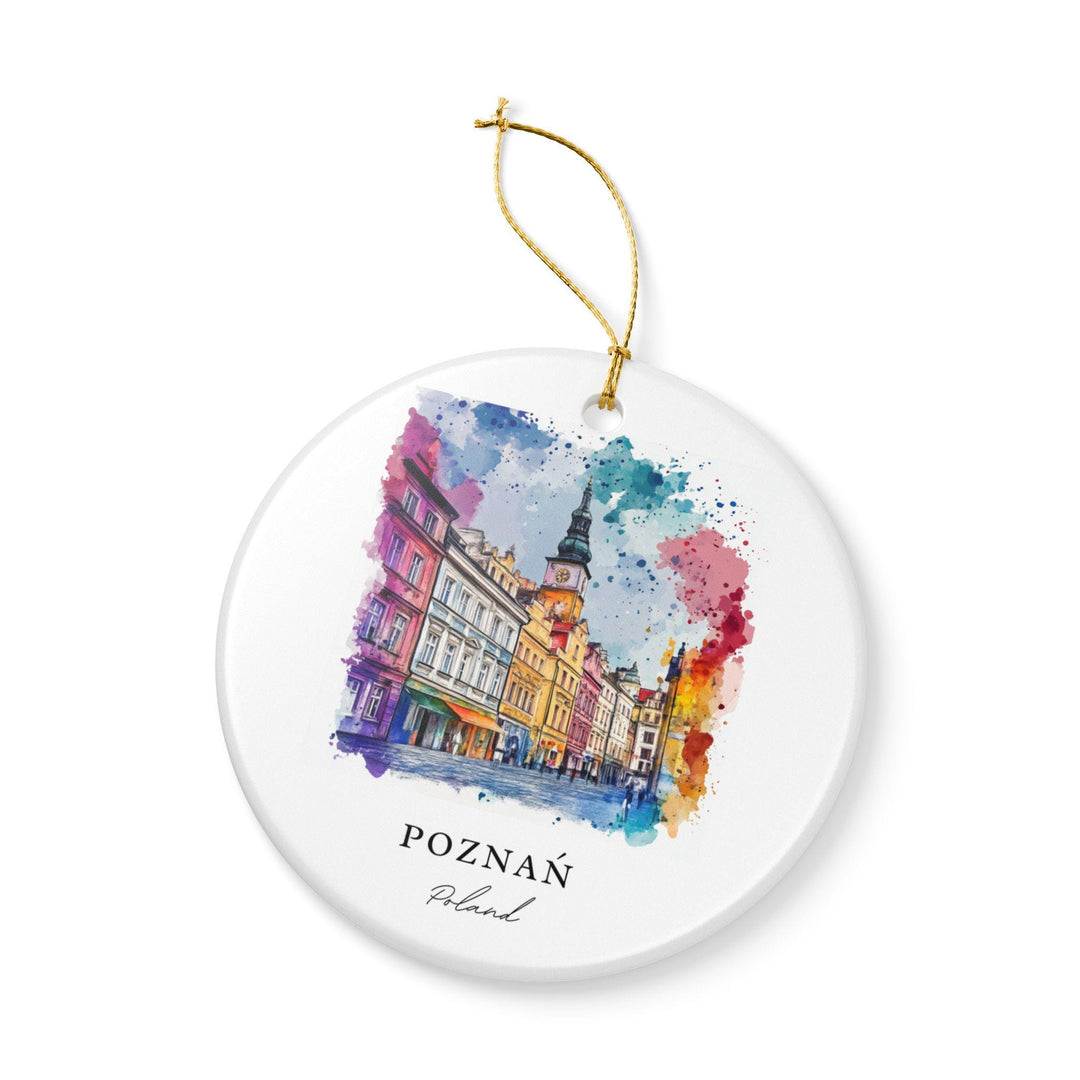 Poznan Ornament: Unique Poznan Poland Souvenir, Poland Xmas Decor, and Authentic Poznan Poland Gift