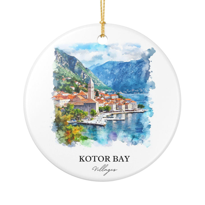 Kotor Ornament: Unique Kotor Bay Souvenir, Montenegro Xmas Decor, and Authentic Montenegro Gift