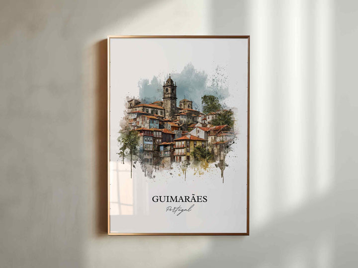 Guimarães, Portugal – Watercolor Art Print