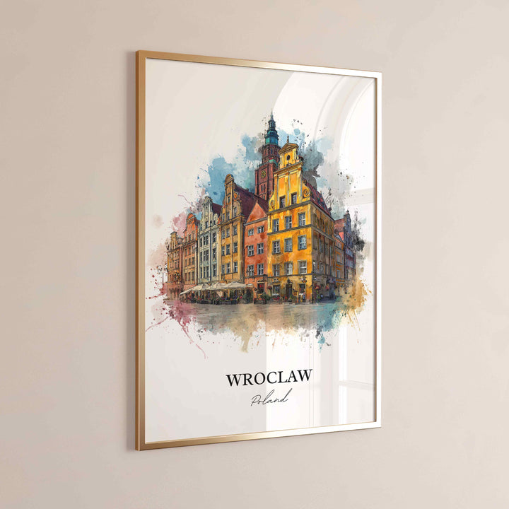 Wroclaw, Poland – Watercolor Art Print