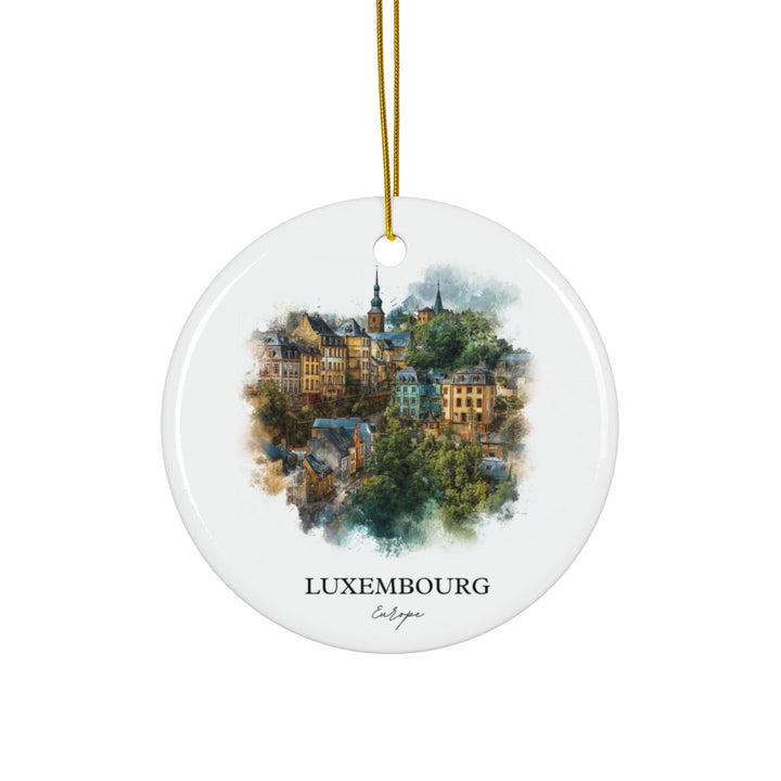 Luxembourg Ornament: Unique Luxembourg Souvenir, Luxembourg Xmas Decor, and Authentic Europe Gift