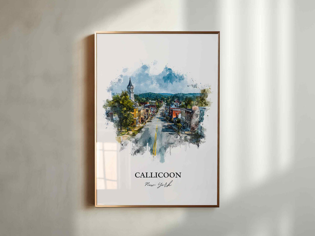Callicoon, NY – Watercolor Art Print