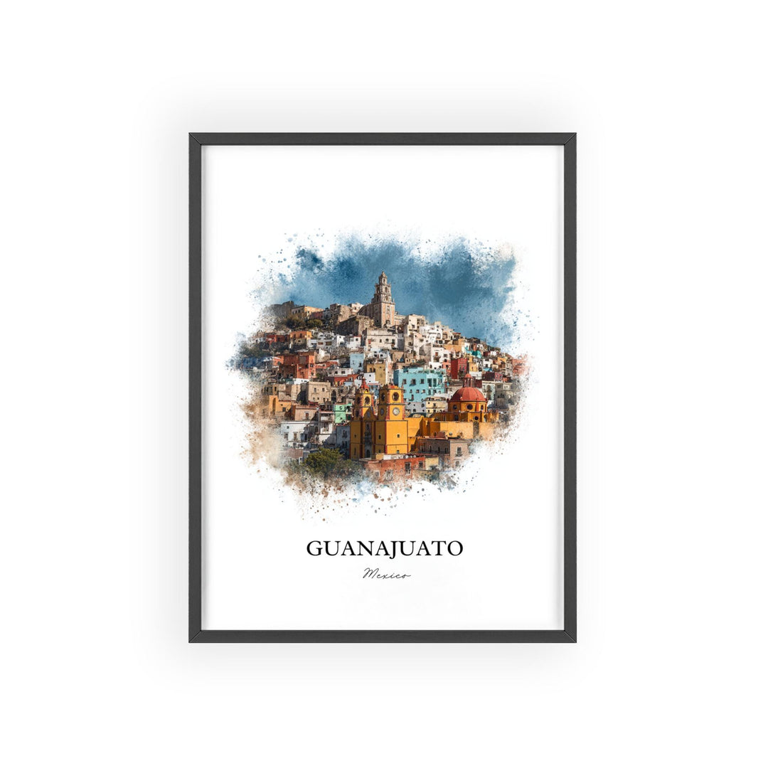 Guanajuato, Mexico – Watercolor Art Print