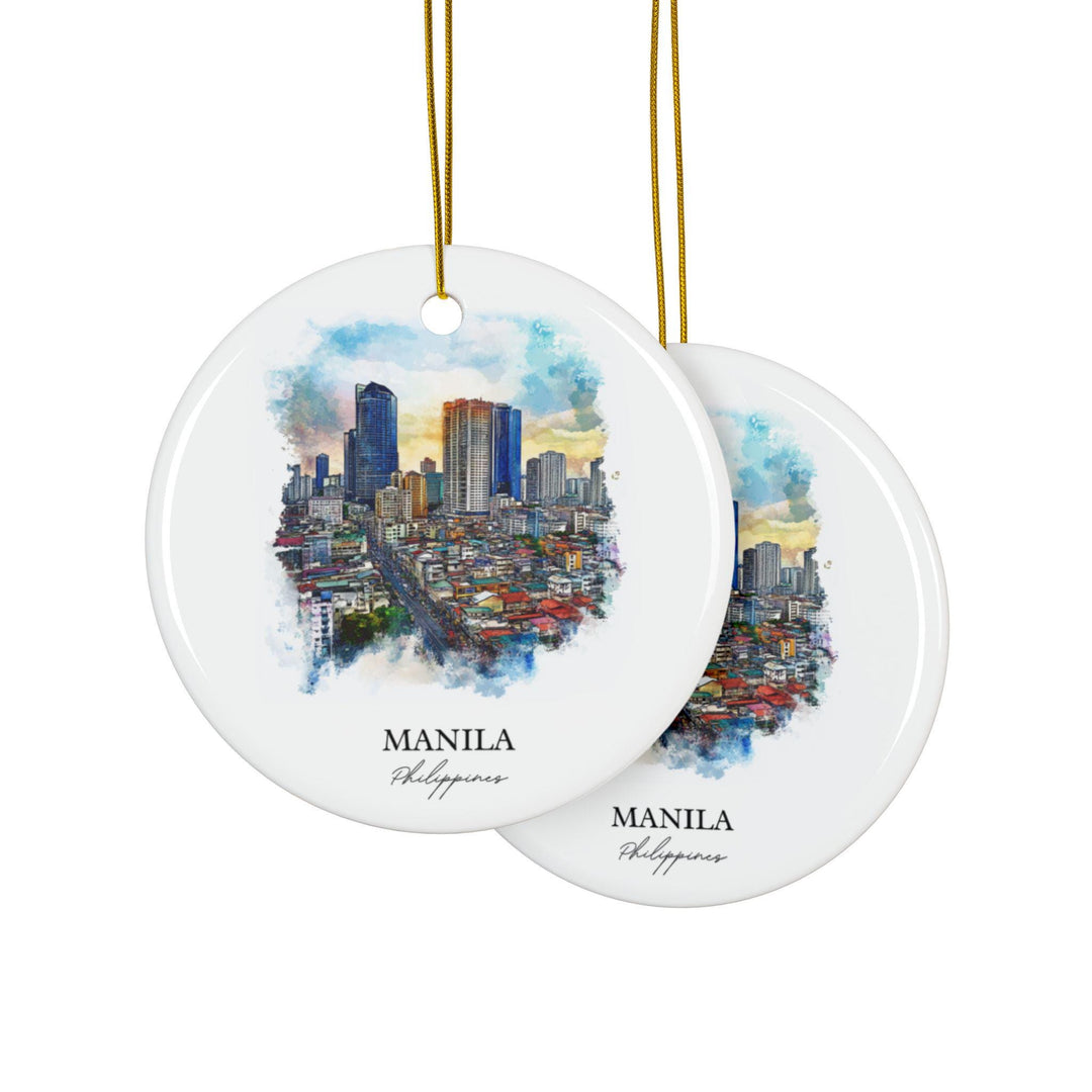 Manila Philippines Ornament: Unique Manila Souvenir, Manila Xmas Decor, and Authentic Manila Philippines Gift