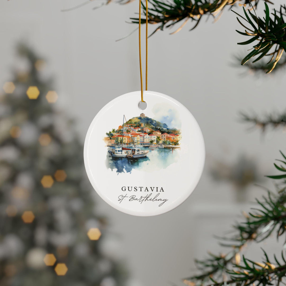 Gustavia St. Barts Ornament: Unique St. Barts Souvenir, Gustavia Xmas Decor, and Authentic Caribbean Islands Gift