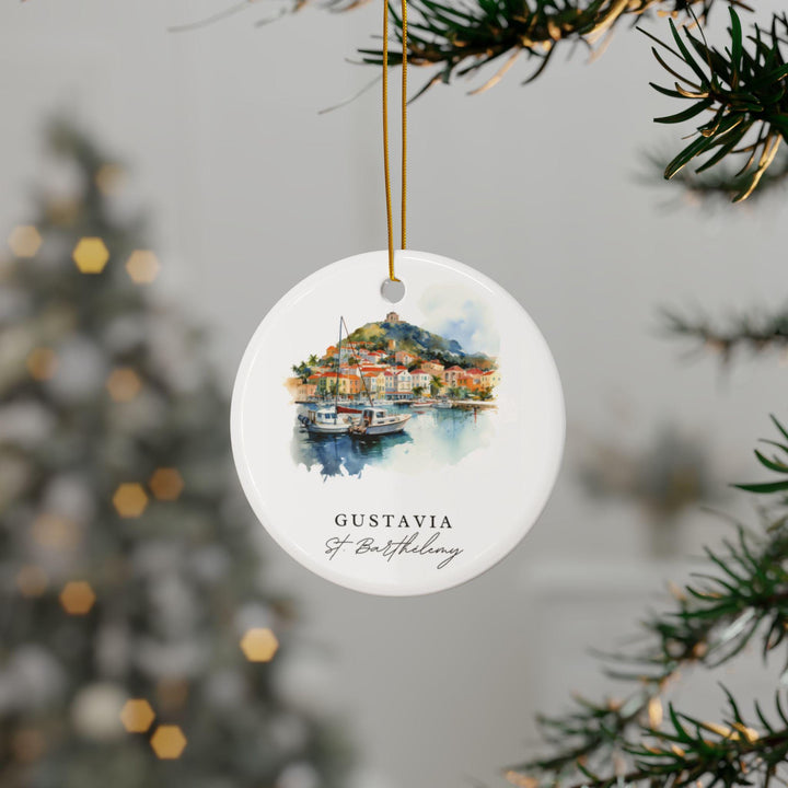 Gustavia St. Barts Ornament: Unique St. Barts Souvenir, Gustavia Xmas Decor, and Authentic Caribbean Islands Gift