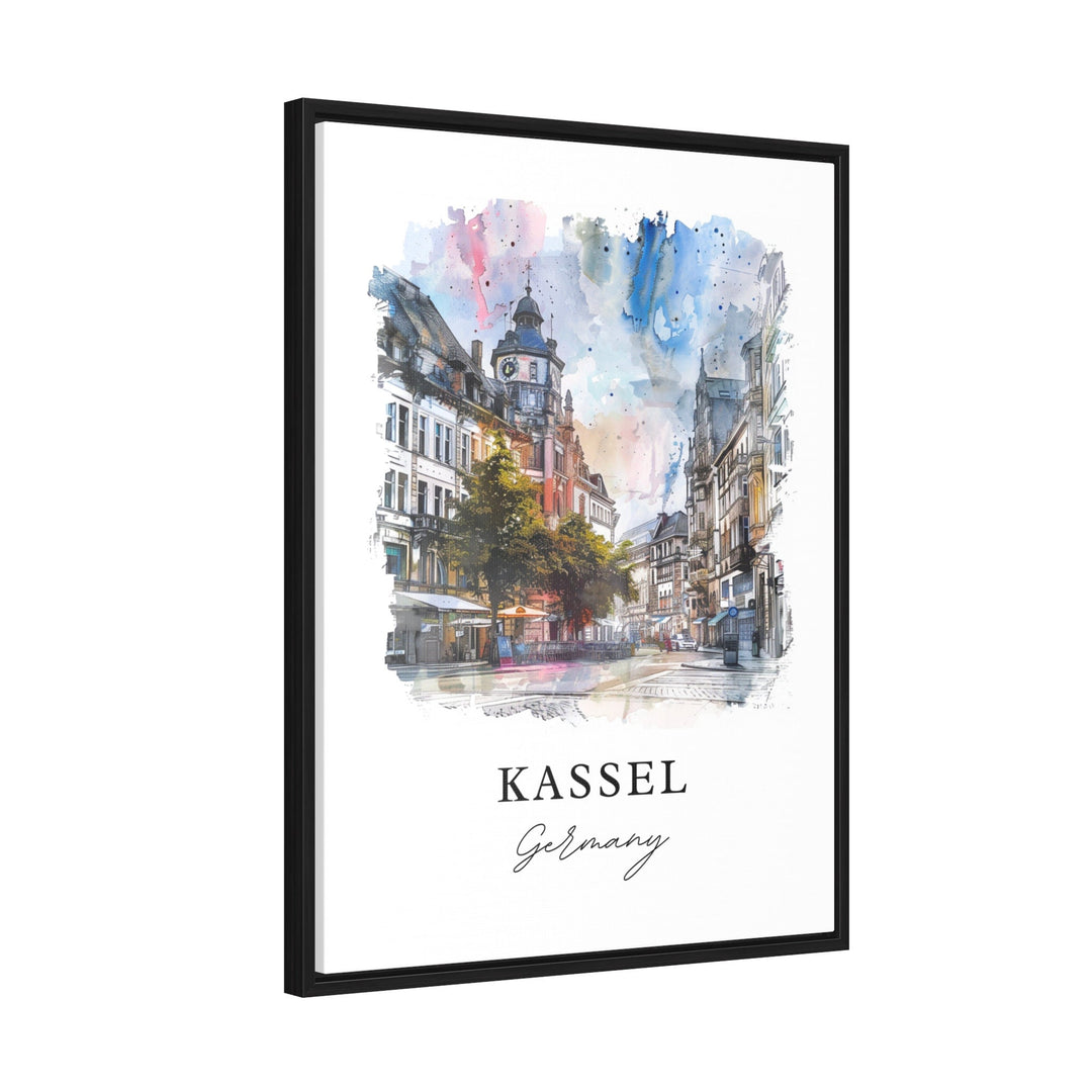 Kassel Wall Art, Kassel Germany Print, Kassel Watercolor Art, Kassel Germany Gift,