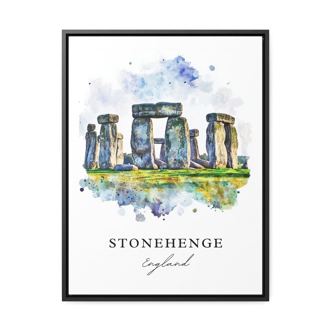 Stonehenge Wall Art, Stonehenge England Print, Wiltshire Watercolor Art, Wiltshire UK Gift,