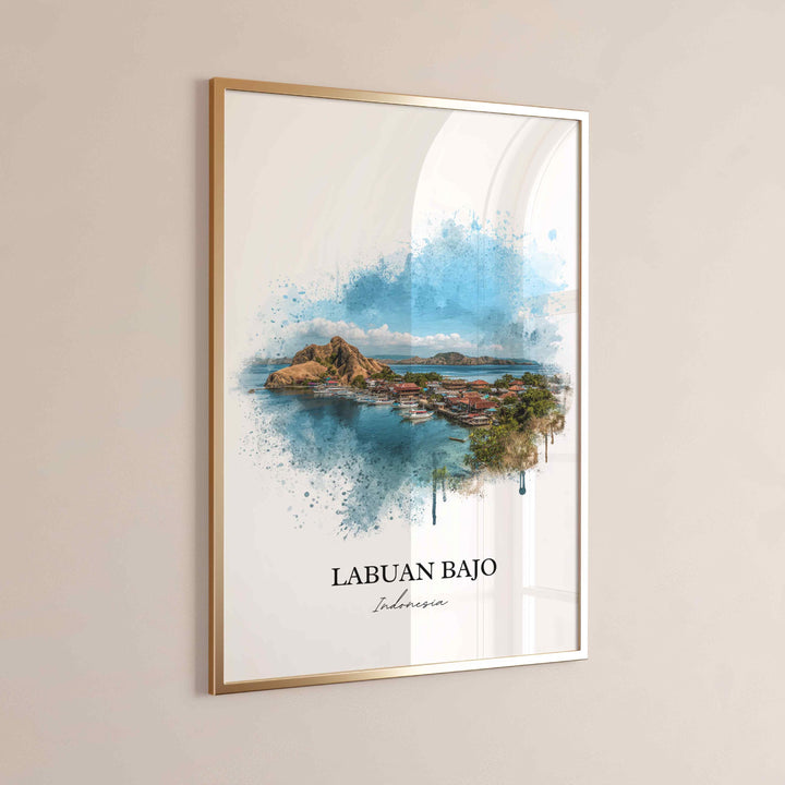 Labuan Bajo, Indonesia – Watercolor Art Print