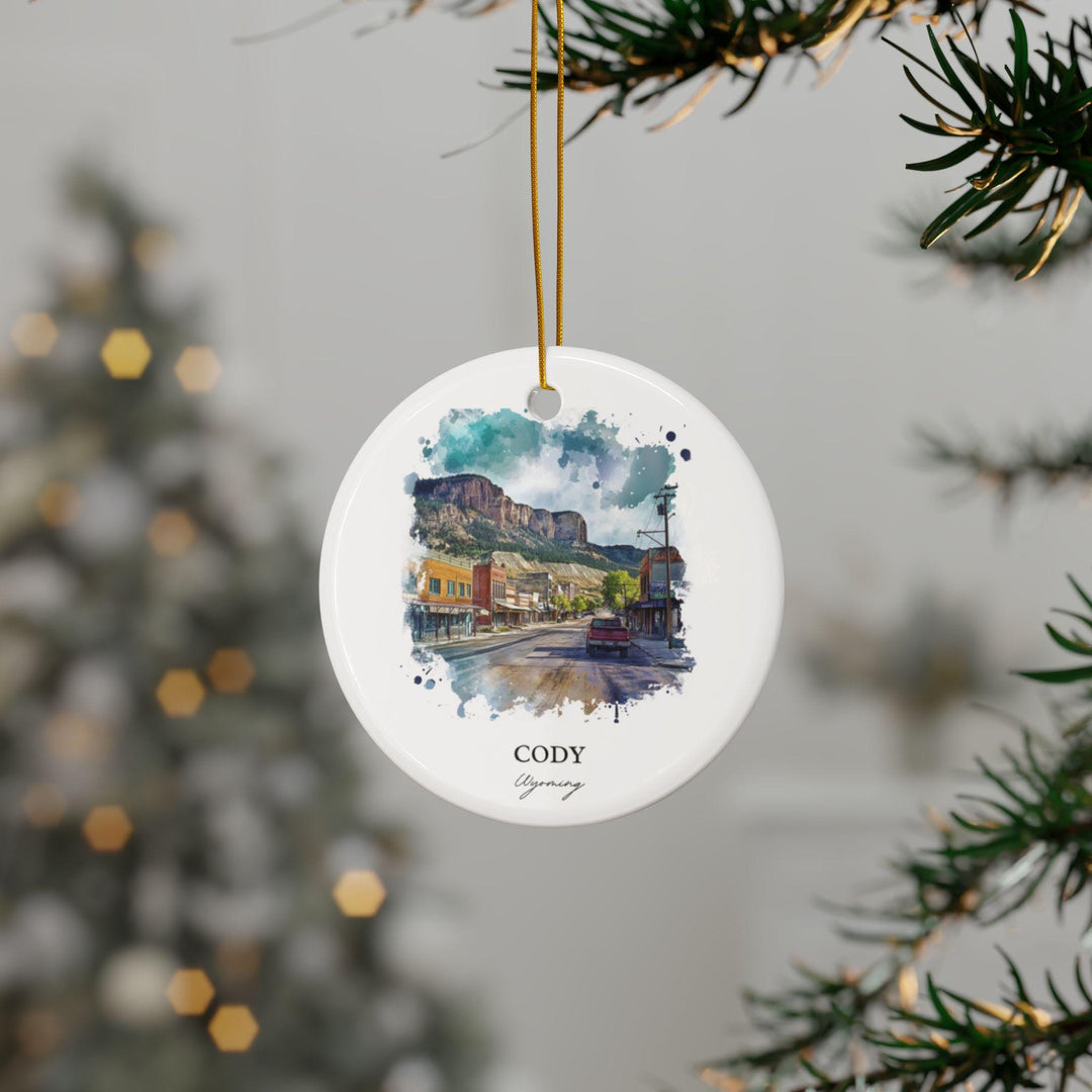 Cody Wyoming Ornament: Unique Cody WY Souvenir, Wyoming Xmas Decor, and Authentic Cody WY Gift