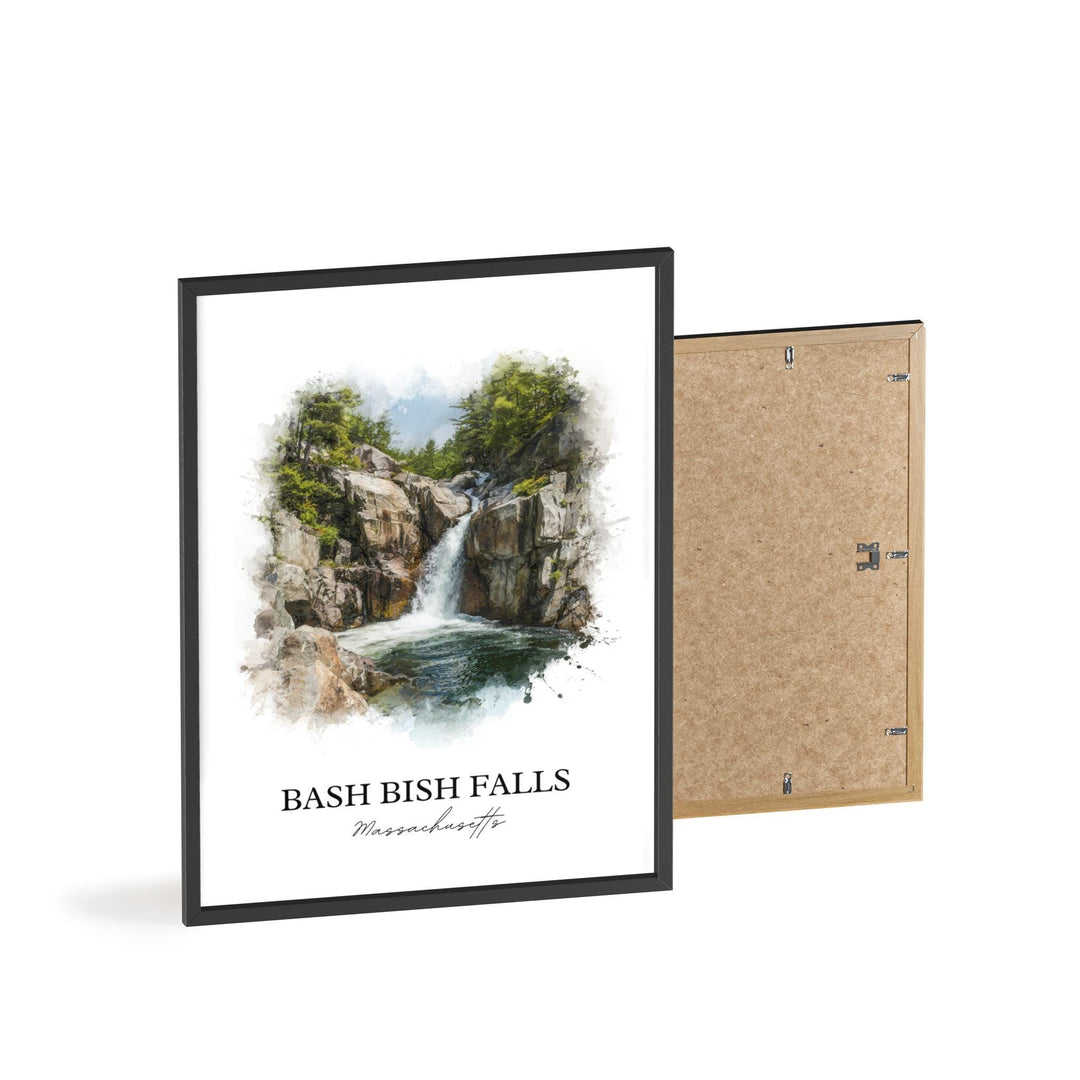 Bash Bish Falls Wall Art, Taconic Mountains Print, Massachusetts Art, Bash Bish Falls Gift, Travel Print, Travel Poster, Housewarming Gift